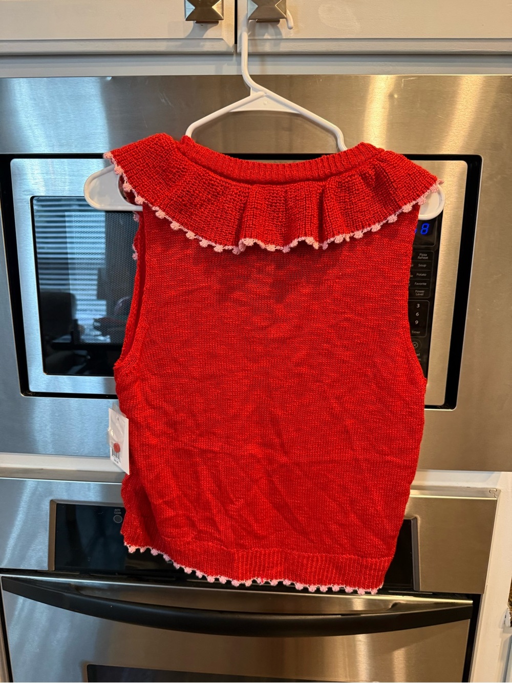 Women's LC Ruffle Sweater Vest - L - Picture 3 of 3